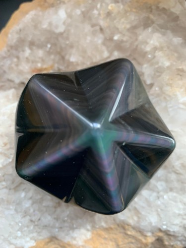 Etoile OBSIDIENNE OEIL CELESTE pierre naturelle intermédiaire